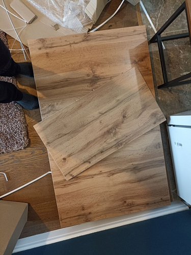 Стол Лота Лофт 120 32 мм бетон / черный матовый фото покупателя 333