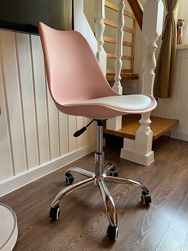 Компьютерное кресло Kolin с подушкой clear / white фото покупателя 406