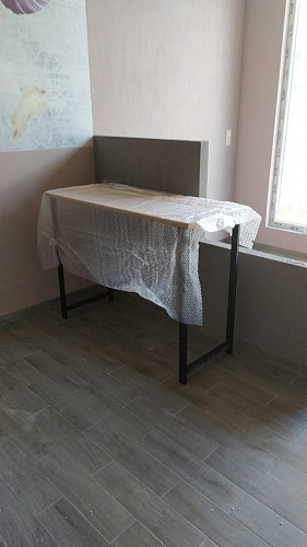 Барная стойка Дилан Лофт 120х60х110 бетон фото покупателя 23