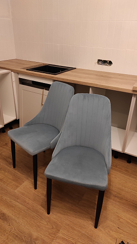 Стул на металлокаркасе Kora white / gray фото покупателя 410