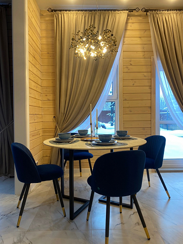 Стул на металлокаркасе Gabi latte / gold / black фото покупателя 18