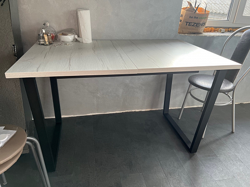 Деревянный стол Лота Лофт 120х75 белый матовый / дуб крафт золотой фото покупателя 603