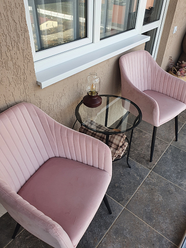 Стул на металлокаркасе Slam розовый фото покупателя 7