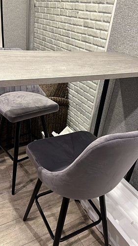 Барная стойка Дилан Лофт 120х60х110 бетон фото покупателя 93