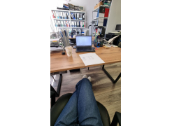 Стол Лота Лофт 120 25 мм дуб делано темный / черный матовый фото покупателя 1014