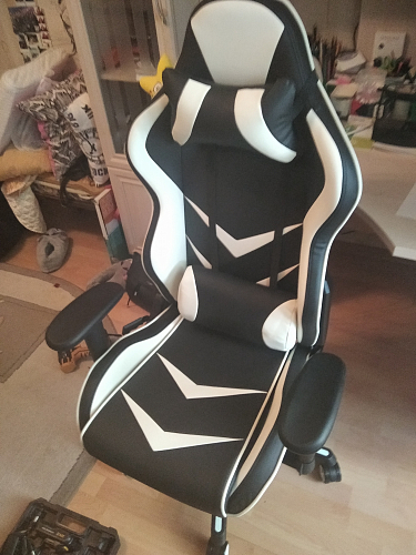 Компьютерное кресло Racer черное / оранжевое фото покупателя 122