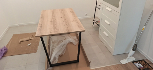 Деревянный стол Лота Лофт 140х80 дуб крафт табачный / черный матовый фото покупателя 465