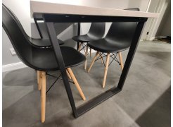 Деревянный стол Лота Лофт 120(160)х75 черный матовый / бетон светлый фото покупателя 367