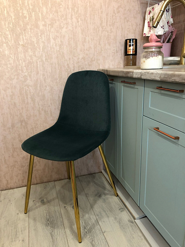 Стул на металлокаркасе Dabl 01 champagne / gold фото покупателя 129