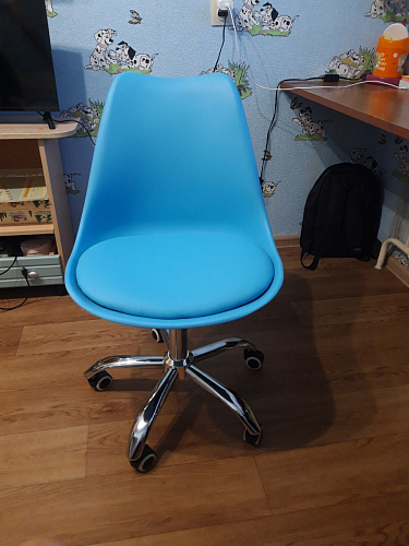 Компьютерное кресло Kolin с подушкой clear / white фото покупателя 532