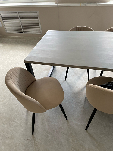 Стул на металлокаркасе Gabi gray / black фото покупателя 251