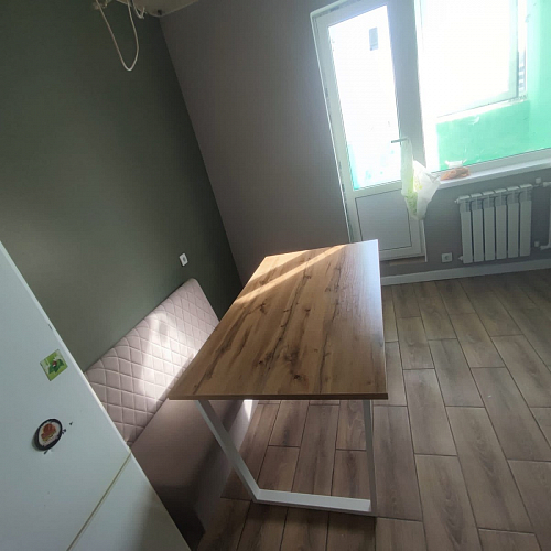 Деревянный стол Лота Лофт 140х80 дуб крафт табачный / черный матовый фото покупателя 807