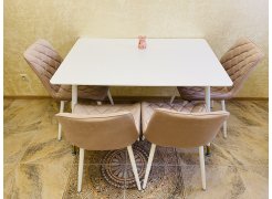 Стул на металлокаркасе Баодин velutto 52 / белый фото покупателя 4