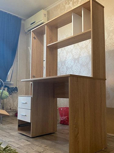 Письменный стол КСТ-16 левый венге / беленый дуб фото покупателя 46