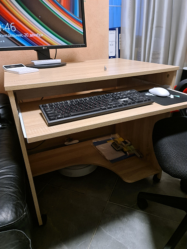 Стол компьютерный КСТ-15 Дуб сонома фото покупателя 2