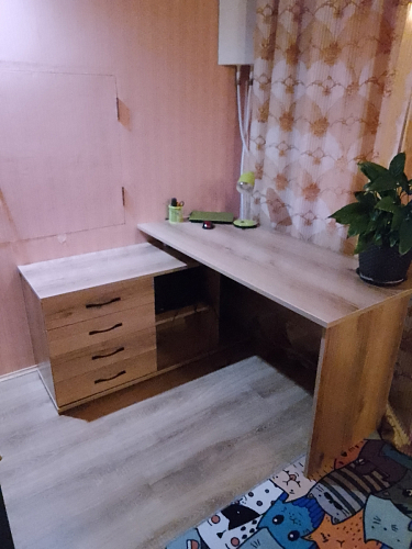 Компьютерный стол КСТ-109П правый дуб сонома / белый фото покупателя 99