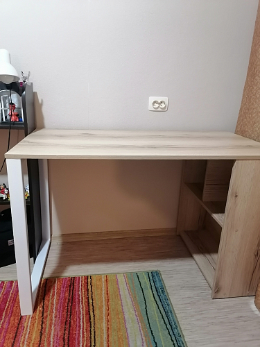 Письменный стол Битти Лофт 116х60х75 креатель / черный матовый фото покупателя 147