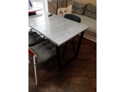 Стол Лота Лофт 120 25 мм сабия / черный матовый фото покупателя 555