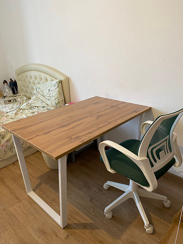 Деревянный стол Лота Лофт 120x75 дуб крафт табачный / черный матовый фото покупателя 509