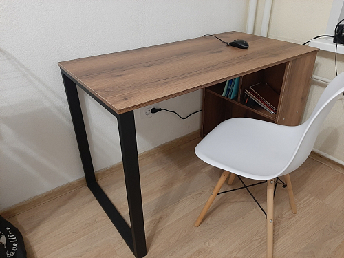 Письменный стол Битти Лофт 116х60х75 креатель / черный матовый фото покупателя 66