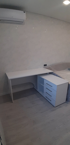 Компьютерный стол КСТ-109П правый дуб сонома / белый фото покупателя 63