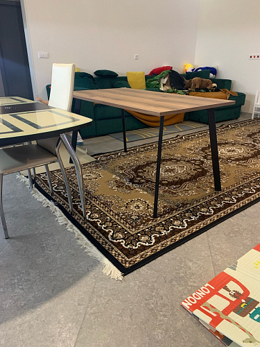 Стол Тринити Лофт 120 25 мм черный матовый / юта фото покупателя 32