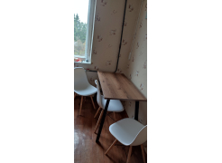 Стол Тринити Лофт 120 32 мм бетон / черный матовый фото покупателя 368