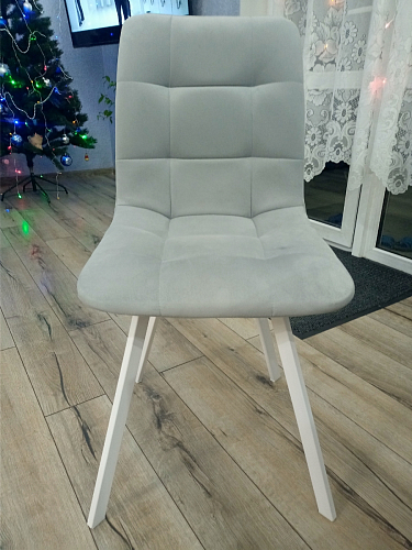 Стул на металлокаркасе Чилли синий / белый фото покупателя 1127