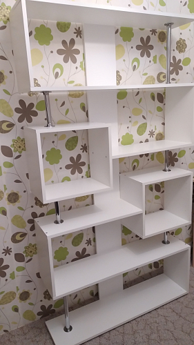 Стеллаж СТ-2 бетон / белый фото покупателя 4