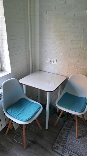 Пластиковый стул Eames PC-015 серо-голубой / дерево фото покупателя 248