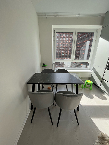 Стол Тринити Лофт 120 25 мм черный матовый / юта фото покупателя 23