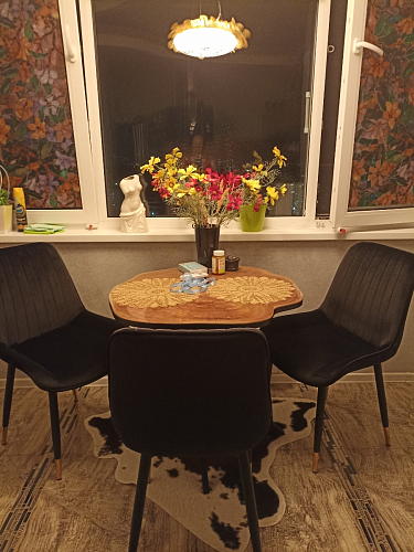 Стул на металлокаркасе Seda 1 latte / black / gold фото покупателя 33