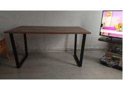 Стол Лота Лофт 140 25 мм черный матовый / бетон фото покупателя 993