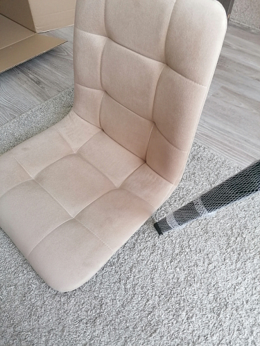 Стул на металлокаркасе Чилли светло-серый / белый каркас фото покупателя 646