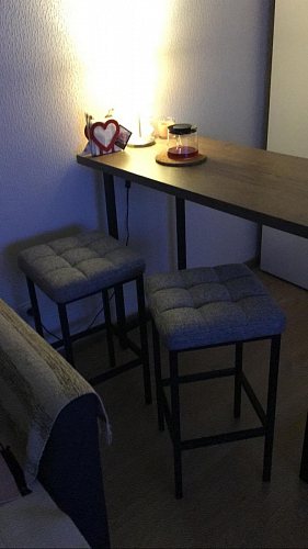 Барный стул Лофт ткань канди грей / черный матовый фото покупателя 255