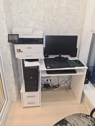 Компьютерный стол Джаз-24 левый дуб сонома фото покупателя 66