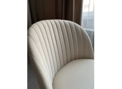 Стул на металлокаркасе Gabi 1 бежевый / черный с серебряными наконечниками фото покупателя 107