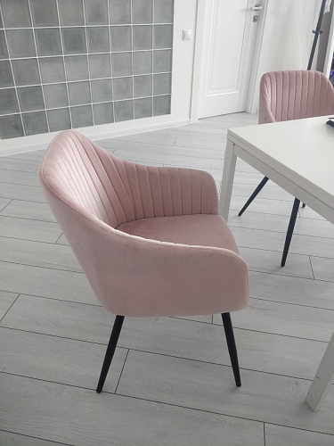 Стул на металлокаркасе Slam dark beige фото покупателя 85