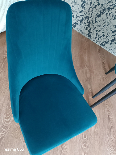 Стул на металлокаркасе Kora green / black фото покупателя 347