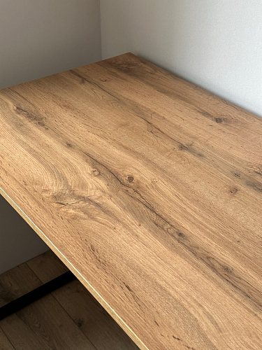 Письменный стол Клер Лофт дуб делано темный / черный матовый фото покупателя 21