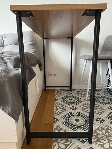 Барная стойка Дилан Лофт 120х40х98 дуб делано темный фото покупателя 160