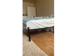 Односпальная кровать Фади 80х200 черная фото покупателя 1431