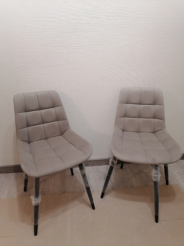 Стул на металлокаркасе Челси К бирюзовый / черный фото покупателя 233