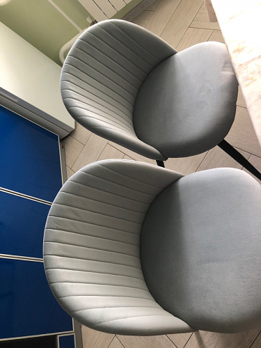 Стул на металлокаркасе Gabi 1 beige / black фото покупателя 243