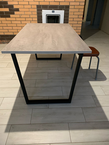 Стол раскладной Лота Лофт 120 25 мм юта / черный матовый фото покупателя 421