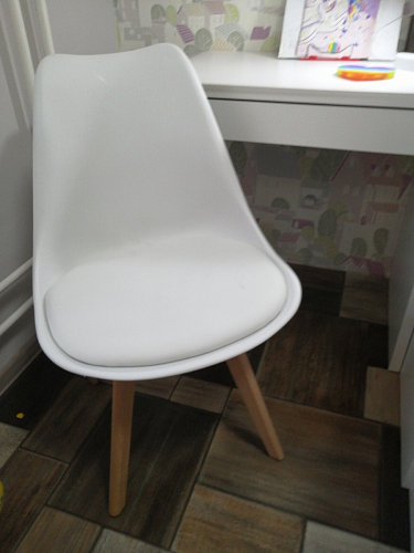 Деревянный стул Bonuss темно-серый / черное сидение / черный фото покупателя 112