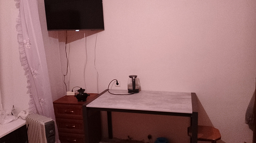 Стол Центавр 120(160)х70х75 файерстоун / черный матовый фото покупателя 74