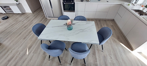 Стул на металлокаркасе Gabi latte / gold / black фото покупателя 135