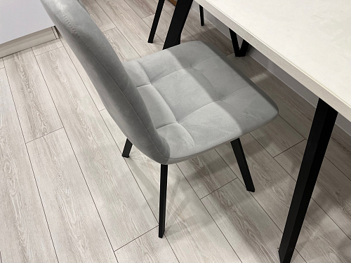 Стул на металлокаркасе Чилли темно-серый / черный каркас фото покупателя 146