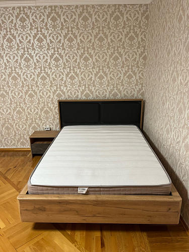 Двуспальная кровать Клауд 160х200 парящая дуб крафт золотой / антрацит фото покупателя 527